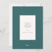 金ゴールドモダン水彩ベリークリスマス写真 シーズンカード (裏面)