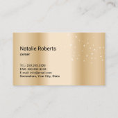 金ゴールドモダン洗浄サービス銀噴霧フローラB 名刺 (裏面)