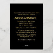 金ゴールドモダン研究誌カバー写真パーティー 箔シーズンカード (裏面)