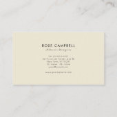 金ゴールドモダン竹林名刺 名刺 (裏面)