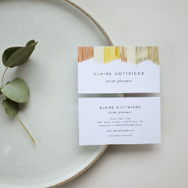 金ゴールドモダン縞 名刺