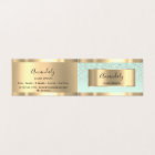 金ゴールドモダン美容院ミントグリーングリッターOMBRE