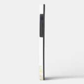 金ゴールドモダン花とモノグラムケースメイトiPhone Case-Mate iPhoneケース (裏面 / 左)