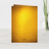 金ゴールドモダン親写真創立50周年記念 カード (裏面)