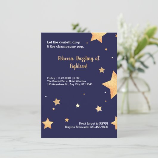 金ゴールドモダン誕生日 (スタンド正面)