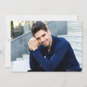 金ゴールドモダン黒人看護学校卒業 サンキューカード (裏面)