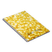 金ゴールドモダン《写真》ぼけ味スパイラル写真ノートブック ノートブック (右側)