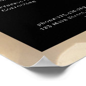 金ゴールドモダン《写真》ぼけ味価格表ポスター ポスター (角)