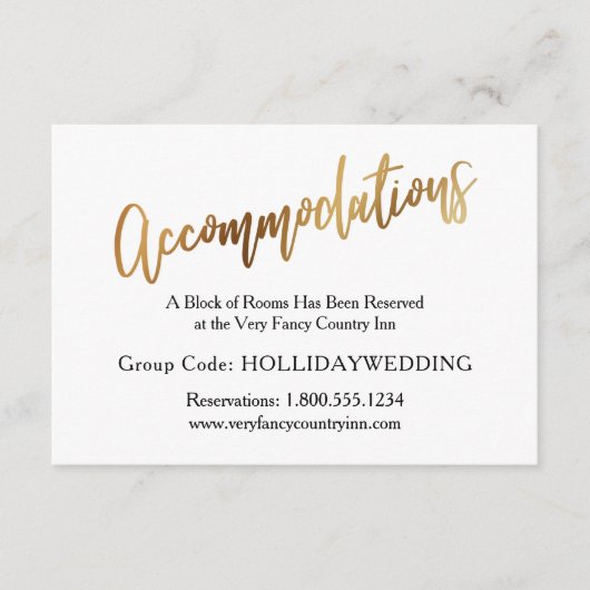 金ゴールドモダン&《写真》ぼけ味結婚調節 エンクロージャーカード (正面)