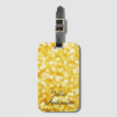 金ゴールドモダン《写真》ぼけ味荷物札 ラゲッジタグ (正面縦)