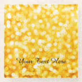 金ゴールドモダン《写真》ぼけ味Glass Coaster ガラスコースター (正面)