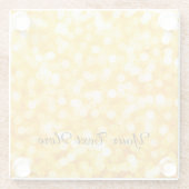 金ゴールドモダン《写真》ぼけ味Glass Coaster ガラスコースター (裏面)