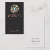 金ゴールドモティーキウッドグレインルックブラッククール 名刺 (正面/裏面)