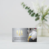 金ゴールドモデルアイコン | ワードロつるーブの服 名刺 (スタンド正面)