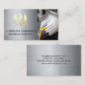 金ゴールドモデルアイコン | ワードロつるーブの服 名刺 (正面/裏面)