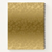 金ゴールドモノクロダンパー ノートブック (裏面)