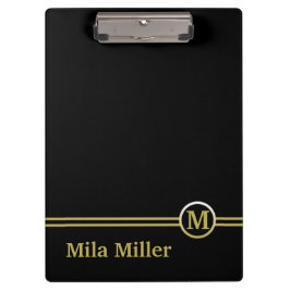 金ゴールドモノクロ クリップボード