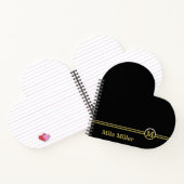 金ゴールドモノクロ ノートブック (内部)