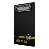 金ゴールドモノクロ ミニクリップボード (アングル2)