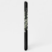 金ゴールドモノグエレガントラモダンムグリーンブラック iPhoneケース (左側)