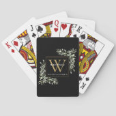 金ゴールドモノグラエレガントムグリーンブモダンラック トランプ (裏面)