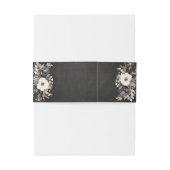 金ゴールドモノグラムと牡丹招待状用帯 招待状ベリーバンド (裏面例)