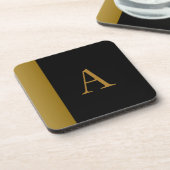 金ゴールドモノグラムのコースター コースター (左側)