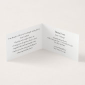 金ゴールドモノグラムのスネフビット馬業界 名刺 (内部)