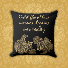 金ゴールドモノグラムのフローラレース | クッション