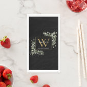 金ゴールドモノグラムエレガントグモダンリーブラック (インサイチュ)