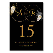 金ゴールドモノグラムオンブラックネームイニシャル結婚ズ