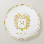 金ゴールドモノグラムクレスト ラウンドクッション (裏面)