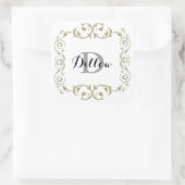 金ゴールドモノグラムシール スクエアシール (バッグ)