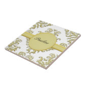 金ゴールドモノグラムセラミックタイル タイル (側面)