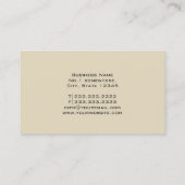 金ゴールドモノグラムダイヤモンドキルティングアイボリーリボンブラック 名刺 (裏面)