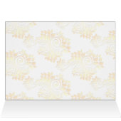 金ゴールドモノグラムテーブルのシーティングカード (内部横(上))