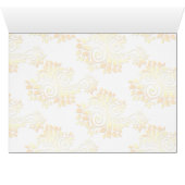 金ゴールドモノグラムテーブルのシーティングカード (内部横(下))