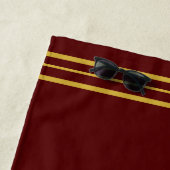 金ゴールドモノグラムビーチタオル ビーチタオル (インサイチュ)