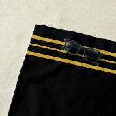 金ゴールドモノグラムビーチタオル ビーチタオル (インサイチュ)