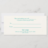 金ゴールドモノグラムマンダラピンクコーラルギフト券 (裏面)