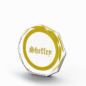 金ゴールドモノグラム写真ブロック フォトブロック (右)