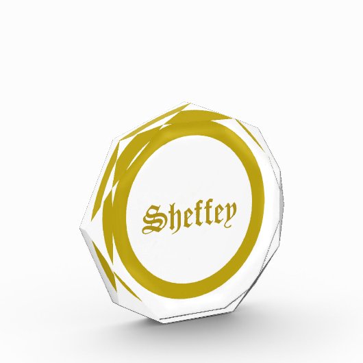 金ゴールドモノグラム写真ブロック フォトブロック (左)