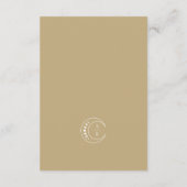金ゴールドモノグラム天結婚星 エンクロージャーカード (裏面)