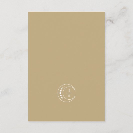 金ゴールドモノグラム天結婚星 エンクロージャーカード (裏面)