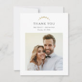 金ゴールドモノグラム天結婚星 サンキューカード (正面)