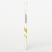 金ゴールドモノグラム幾何大理石 iPhone 16ケース (左側)