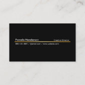 金ゴールドモノグラム正方形 名刺 (裏面)