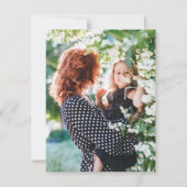 金ゴールドモノグラム | 洗練されたエレガント写モダン真 ノートカード (裏面)