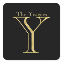 金ゴールドモノグラムYおよび任意の色の名前