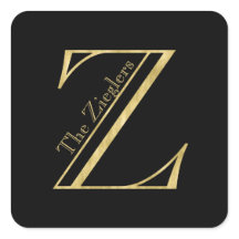 金ゴールドモノグラムZおよび任意の色の名前